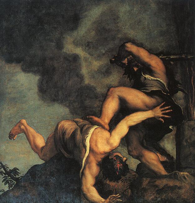  Titian Cain and Abel China oil painting art